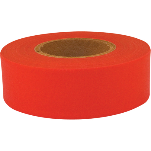 Ruban de signalisation Sub-Zero, 1,2" la x 150' lo, Rouge fluorescent Waymarc Industries Inc