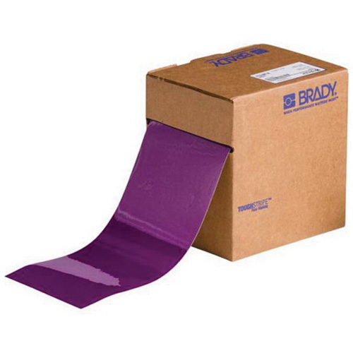 ToughStripe&reg; Floor Marking Tape, 4" x 100', Polyester, Purple Waymarc Industries Inc