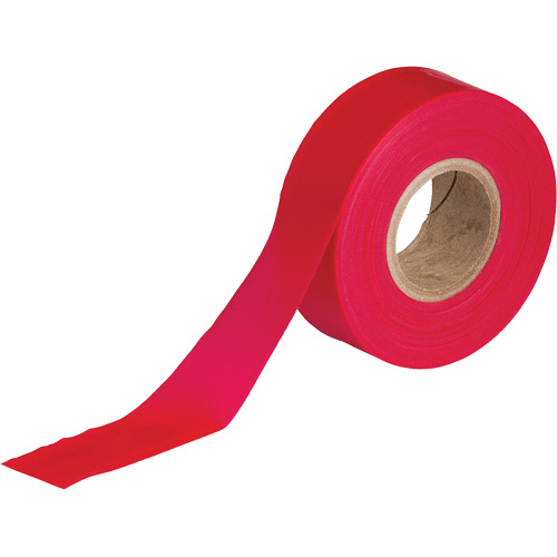 Flagging Tape, 1.188" W x 300' L, Red Waymarc Industries Inc