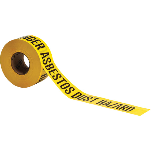 Ruban pour barricade, Anglais, 3" la x 1000' lo, 3 mils, Noir sur jaune Waymarc Industries Inc