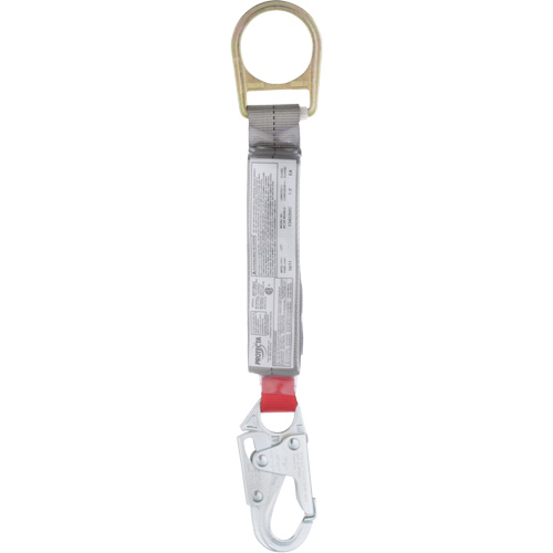 Corde antichoc PRO, 1,5', Point d'ancrage &agrave; Crochet mousqueton/Mousqueton, Crochet mousqueton aux jambes, Nylon Waymarc Industries Inc
