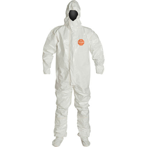 Hooded Coveralls, Tychem&reg; 4000, 2X-Large, White Waymarc Industries Inc