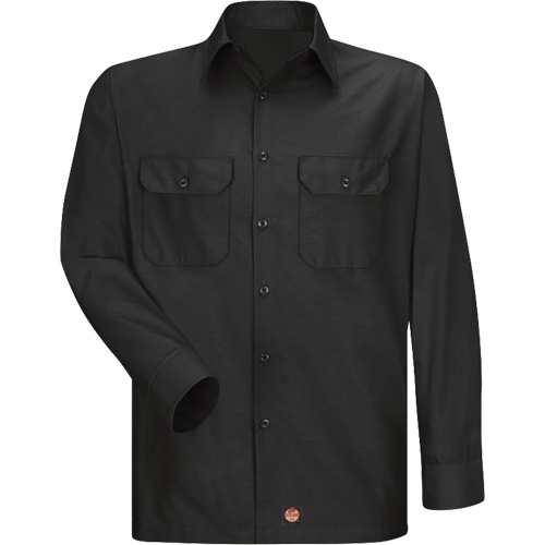 Long Sleeve Ripstop Shirt, Men's, 3X-Large, Black Waymarc Industries Inc