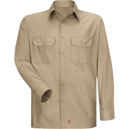 Long Sleeve Ripstop Shirt, Men's, 3X-Large, Khaki Waymarc Industries Inc