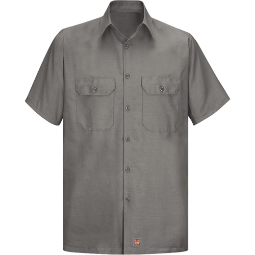 Short Sleeve Ripstop Shirt, Men's, 3X-Large, Grey Waymarc Industries Inc