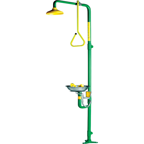 Combinaison de douche & douche oculaire a&eacute;r&eacute;e Safe-T-Zone Waymarc Industries Inc