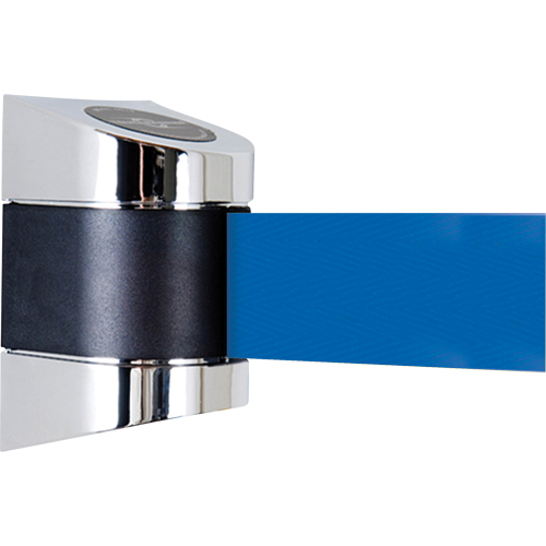 Unit&eacute;s murales Tensabarrier, Plastique, Fixation par vis, 15', Ruban Bleu Waymarc Industries Inc