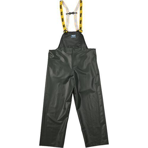 Journeyman Chemical Resistant Rain Bib Pants, Small, Green, Polyester/PVC Waymarc Industries Inc