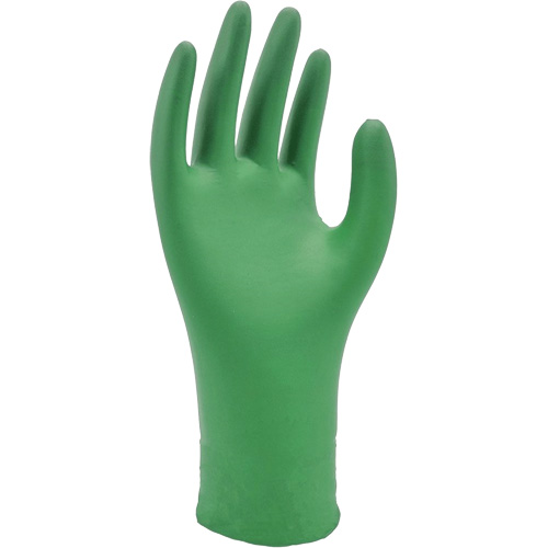 Gants biod&eacute;gradables 6110PF, T-petit, Nitrile, 4 mils, Sans poudre, Vert Waymarc Industries Inc