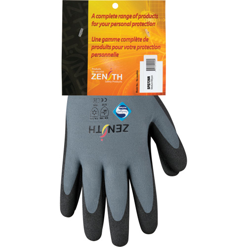 Gants enduits de premi&egrave;re qualit&eacute; ZX-30°, 8/Moyen, R&ecirc;vetement PVC, Calibre 15, Enveloppe en Nylon Waymarc Industries Inc