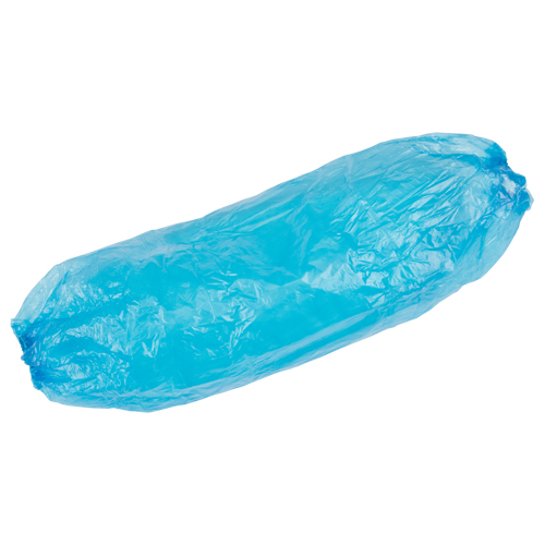 Manchettes jetables, Longueur de 18", Poly&eacute;thyl&egrave;ne, Bleu Waymarc Industries Inc