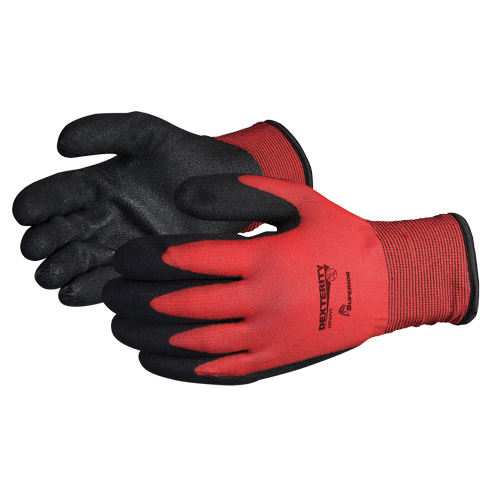 Dexterity&reg; Winter-Lined Gloves, 8/Medium, PVC Coating, 15 Gauge, Nylon Shell Waymarc Industries Inc