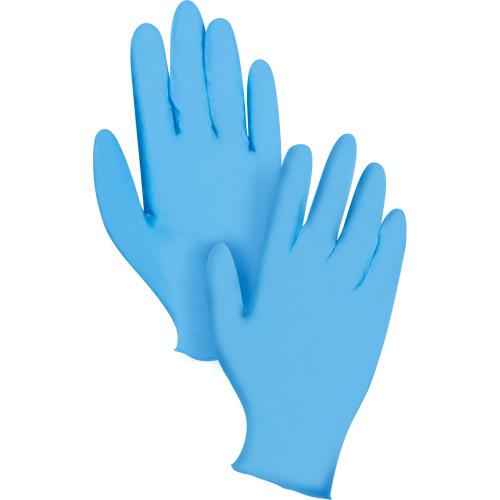 Gants jetables KeepKleen, T-Grand, Nitrile, 8 mils, Sans poudre, Bleu Waymarc Industries Inc