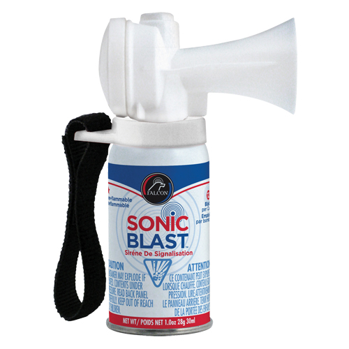 Mini avertisseur sonore Sonic Blast avec sangle &agrave; boucles et crochets Waymarc Industries Inc