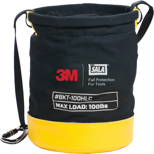 Tool Lifting Safe Bucket, Canvas, 12.5" Dia. x 15" H, 100 lbs. Load Rating Waymarc Industries Inc