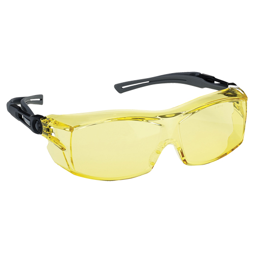 Dynamic OTG Extra Series Safety Glasses, Amber Lens, Anti-Fog/Anti-Scratch, ANSI Z87+/Meets/Exceeds CSA Z94.3 Waymarc Industries Inc