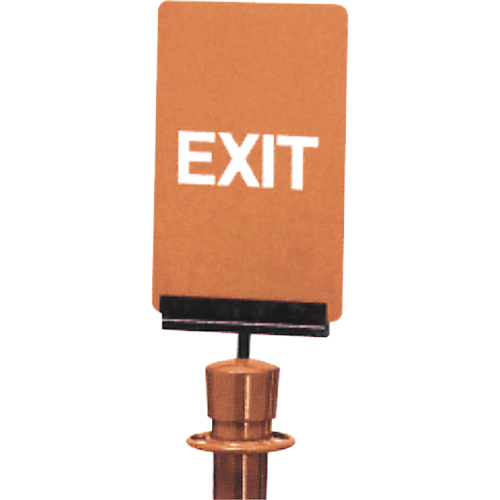 "Exit" Crowd Control Sign, 11" x 7", Plastic, English Waymarc Industries Inc