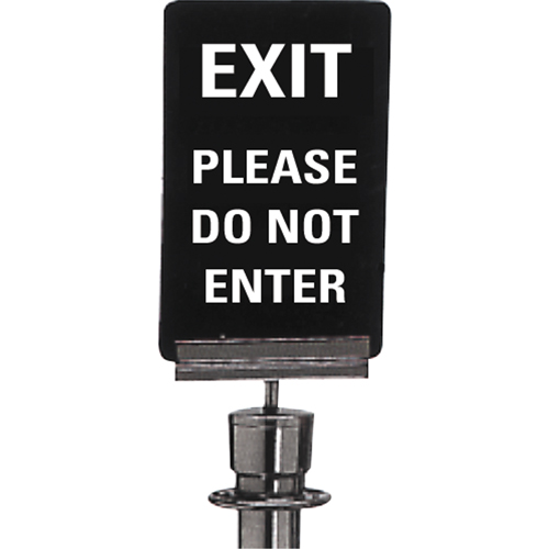 "Exit: Please Do Not Enter" Crowd Control Sign, 11" x 7", Plastic, English Waymarc Industries Inc