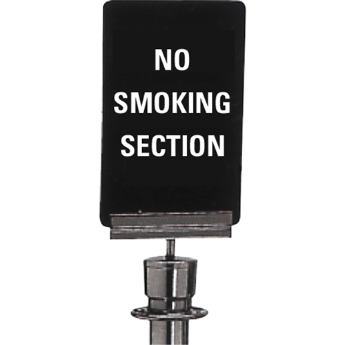 "No Smoking" Crowd Control Sign, 11" x 7", Plastic, English Waymarc Industries Inc