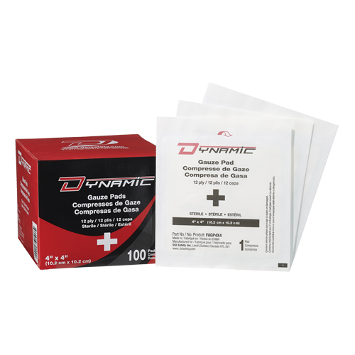 Dynamic Gauze, Pad, 4" L x 4" W, Sterile, Medical Device Class 1 Waymarc Industries Inc
