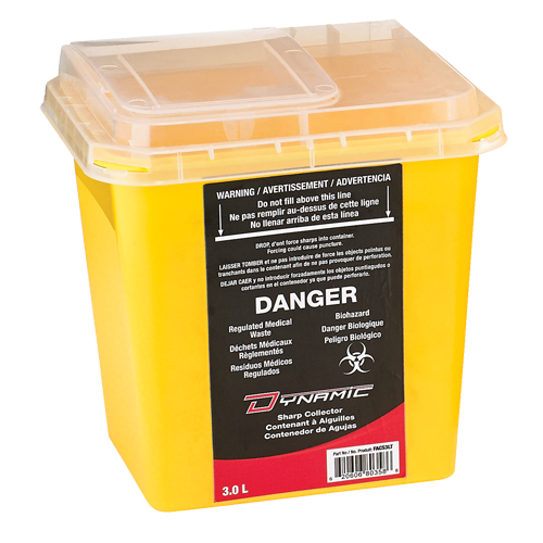 Dynamic Sharps&reg; Container, 3 L Capacity Waymarc Industries Inc