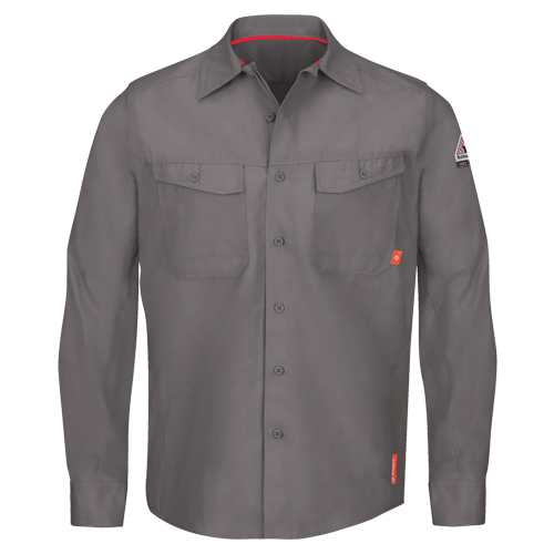 IQ Endurance&reg; Men's Work Shirts, Small, Grey Waymarc Industries Inc