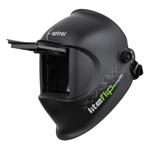 Masque de soudage Liteflip Autopilot, 3,94" lo x 1,97" la Champ de vision, Teinte 1/5/5 - 14, Noir Waymarc Industries Inc