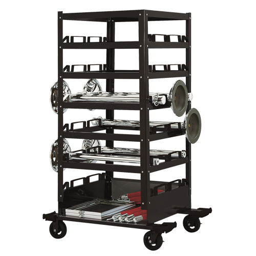 Six Tier Storage Cart, Steel Waymarc Industries Inc