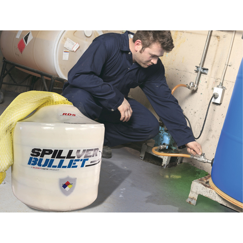 Spillver Bullet Hazmat Boom, Hazmat, 50' L x 5" W, 14 gal. Absorbancy Waymarc Industries Inc