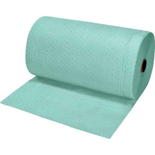 Premium Bonded Sorbent Rolls, Heavyweight, 150' L x 30" W, 50 gal. Absorbancy Waymarc Industries Inc