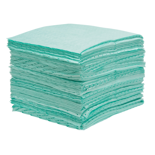 Premium Bonded Sorbent Pads, Hazmat, 15" x 18", 25 gal. Absorbancy Waymarc Industries Inc