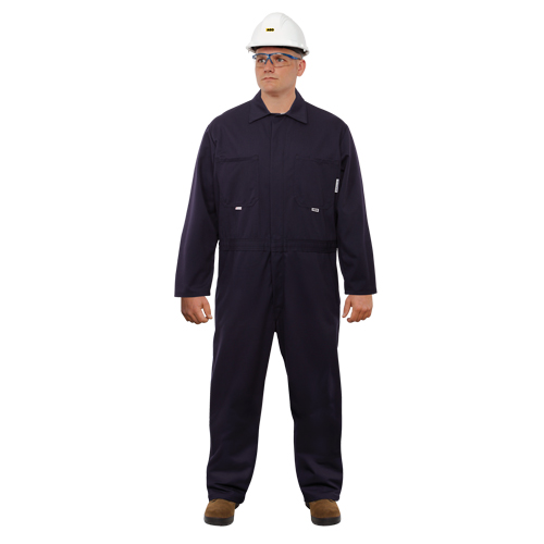 Combinaison ignifuge contre l'arc &eacute;lectrique UltraSoft, Taille 46, Bleu marine, 12,4 cal/cm2 Waymarc Industries Inc