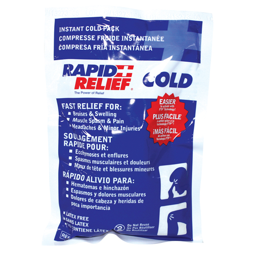 Rapid Relief&reg; Instant Chill Pack, Cold, Single Use, 5" x 9" Waymarc Industries Inc