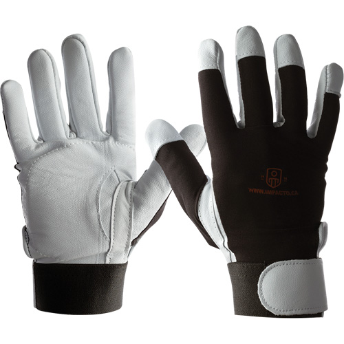 Gants IMPACTO AIRGEL, Taille Grand, Paume Cuir perl&eacute; Waymarc Industries Inc
