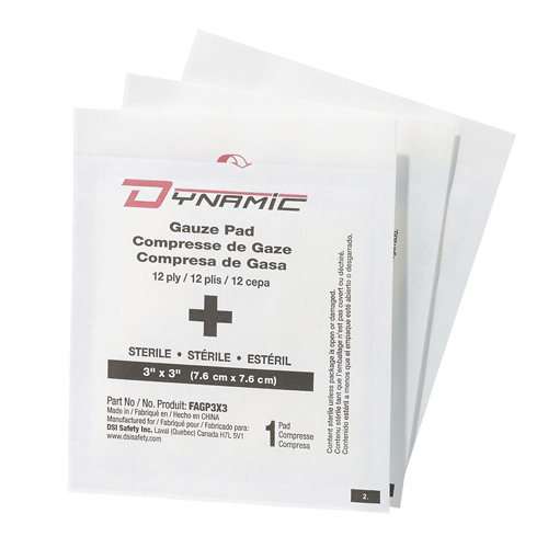 Dynamic Gauze, Pad, 3" L x 3" W, Sterile, Medical Device Class 1 Waymarc Industries Inc