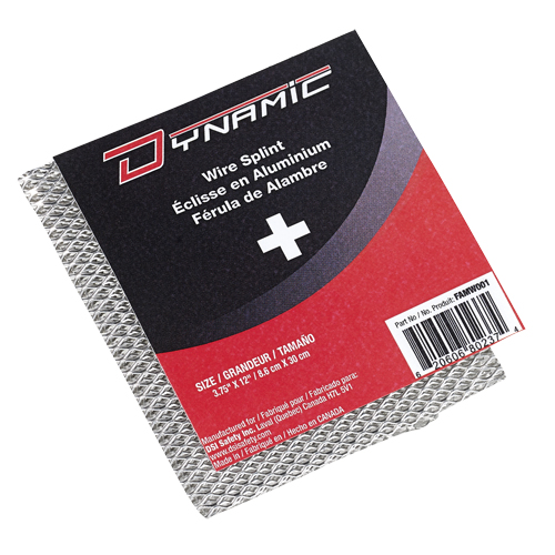 Attelles Dynamic, Polyvalent, Fil d'aluminium, 12", Classe 1 Waymarc Industries Inc