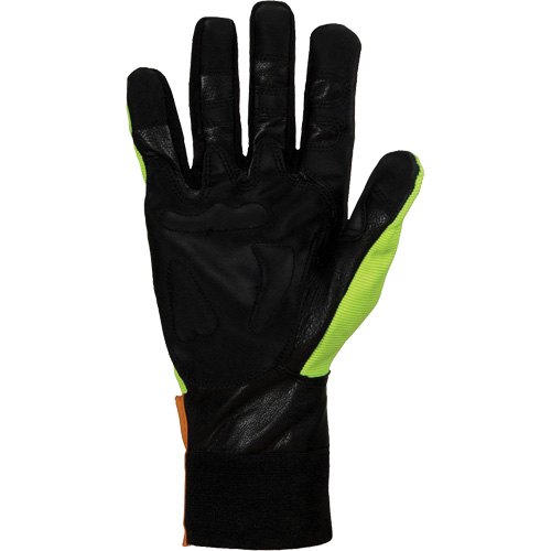 Gants pour scie &agrave; chaîne haute visibilit&eacute; Endura, Taille Grand/9, Paume Ch&egrave;vre Waymarc Industries Inc