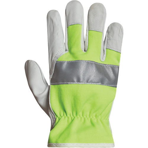 Endura&reg; Hi-Viz Reflective Driver's Gloves, 3X-Large, Grain Goatskin Palm Waymarc Industries Inc