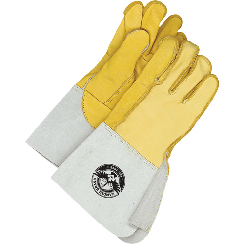 Gants de soudage, Cuir fleur de vache/Cuir fleur de daim, Taille Grand/10 Waymarc Industries Inc