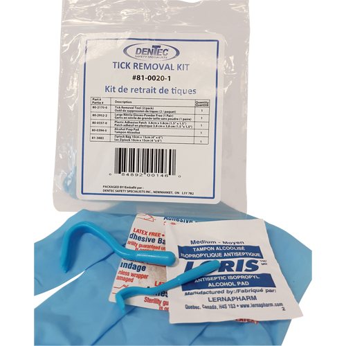 Tick Safety Kit, Class 1 Medical Device, Wallet Waymarc Industries Inc