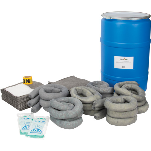 Spill Kit, Universal, Drum, 55 US gal. Absorbancy Waymarc Industries Inc