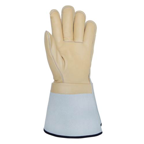 Lineman's Gloves, Small, Grain Cowhide Palm Waymarc Industries Inc
