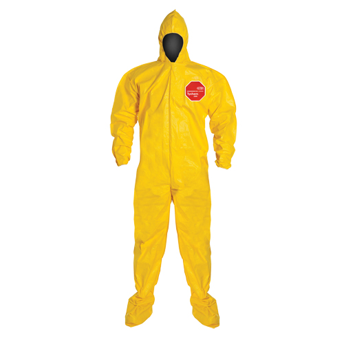 Coveralls, Medium, Yellow, Tychem&reg; 2000 Waymarc Industries Inc