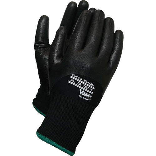 Gants thermiques Nitri-Dex Viking, 8/Moyen, R&ecirc;vetement Nitrile, Calibre 15, Enveloppe en Nylon Waymarc Industries Inc