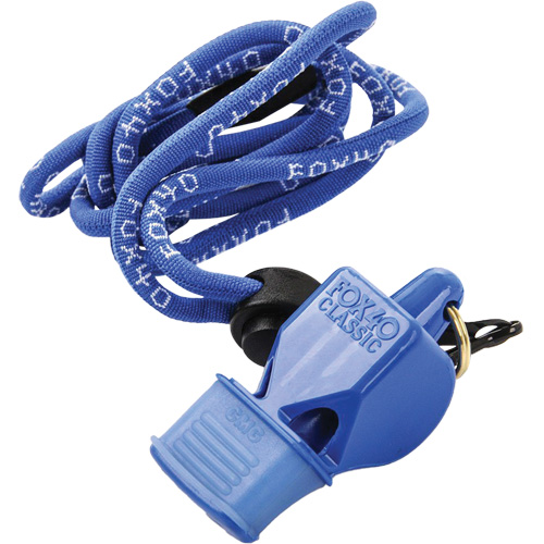 Classic Blue Whistle with Lanyard Waymarc Industries Inc