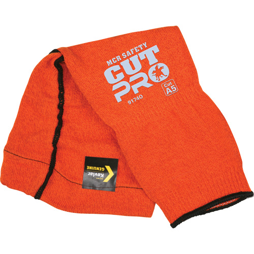 Memphis&reg; Sleeves With Thumb Hole, Kevlar&reg;, 14", ASTM ANSI Level A5, Orange Waymarc Industries Inc