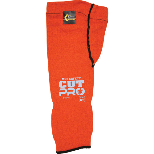 Memphis&reg; Sleeves With Thumb Hole, Kevlar&reg;, 14", ASTM ANSI Level A5, Orange Waymarc Industries Inc