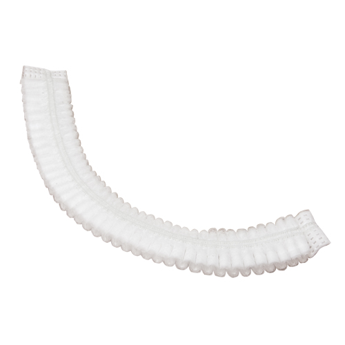 Pleated Bouffant Cap, Polypropylene, 19", White Waymarc Industries Inc