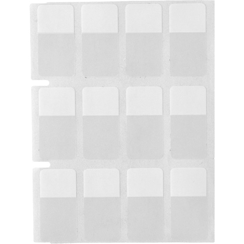 Core Series Self-Laminating Wire & Cable Labels, Vinyl, 0.5" L x 0.75" H, Clear Waymarc Industries Inc