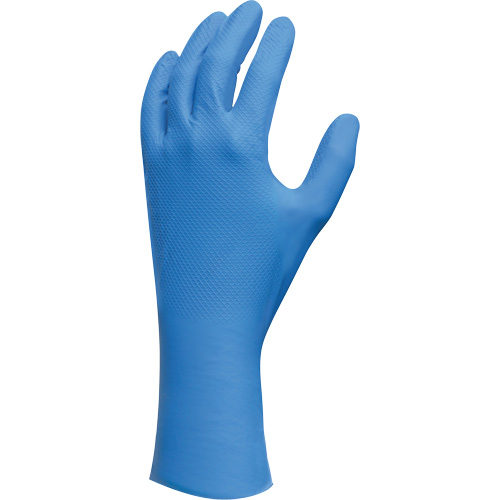 Gants l&eacute;gers, 7/Petit, Nitrile, 9 mils, Sans poudre, Bleu Waymarc Industries Inc